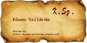 Köves Szilárda névjegykártya